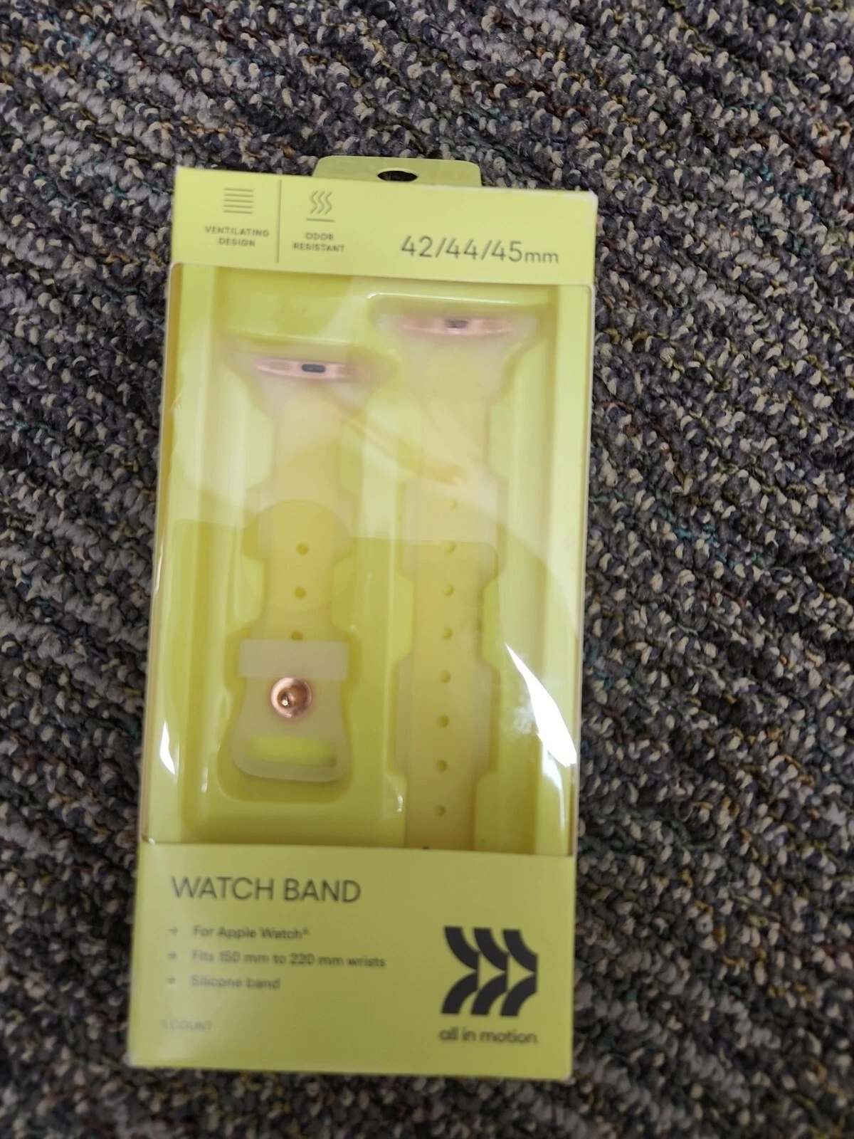 VIGOR- All In Motion Apple Watch Silicone Band - Independent Yellow 42/44/45 Mm