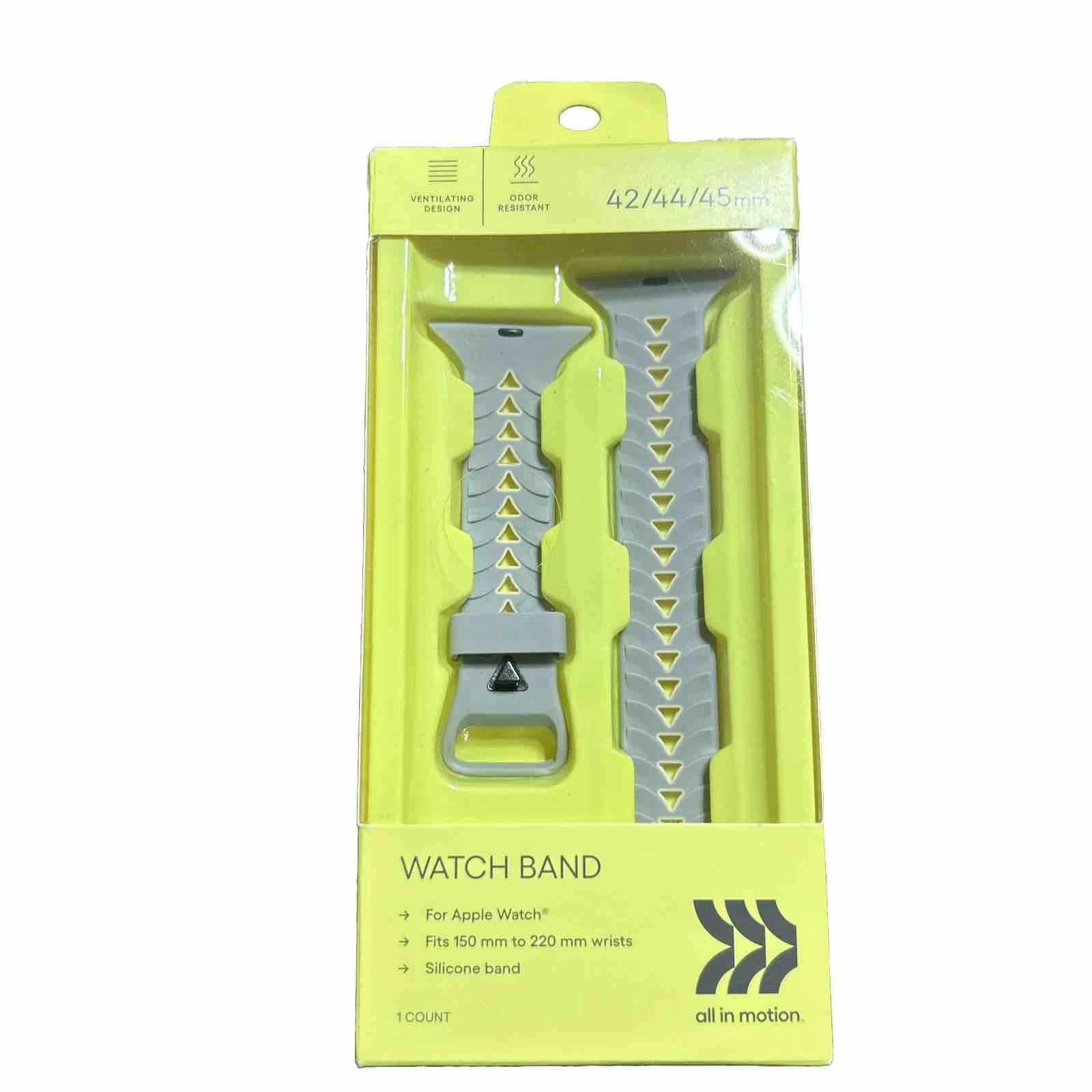 VIGOR- All In Motion Silicone Band For Apple Watch 42/44/45Mm - Functional Gray Nib