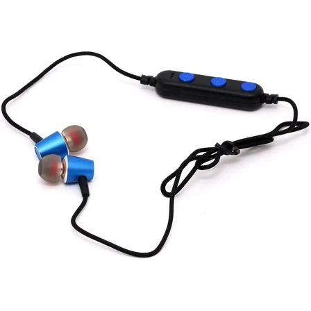 VIGOR- Blue Beat Stereo Wireless Headset Earphones Bt-001, Blue