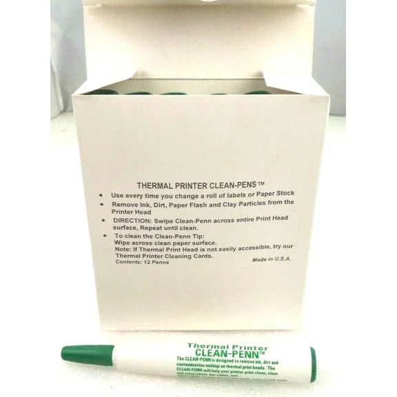 VIGOR- Clean-Penn Thermal Print Head Cleaner, P/N Clean-Penn-12 (Box Of 12)
