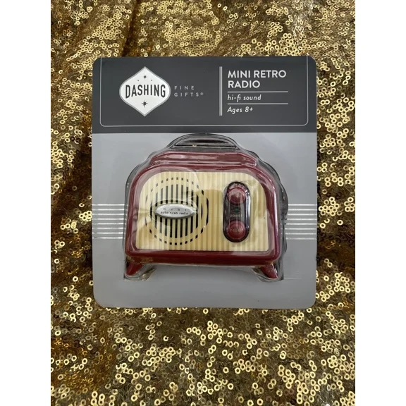 VIGOR- Dashing Fine Gifts Mini Retro Radio Hi-Fi Sound Actually Works Ages 8+