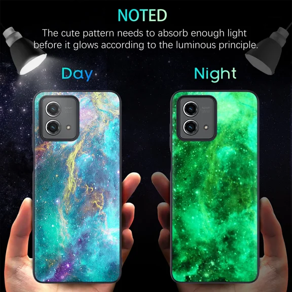 VIGOR- For Motorola Moto G Stylus 5G 2023 Glow In The Dark Hybrid Shockproof Case Cover