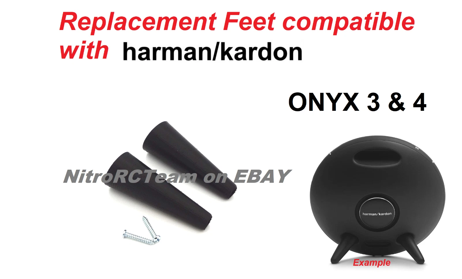 VIGOR- Harman Kardon Onyx Studio 3 & 4 Replacement Legs Feet With Screws