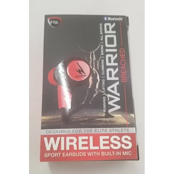 VIGOR- Ihip Warrior Breached Wireless Bluetooth Sports Earbuds W Built-In Microphone