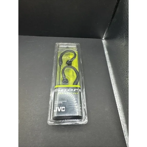 VIGOR- Jvc Black Sports Sweat Proof Secure Fit Earhook Stereo 3 Size Earbuds 10-20K Hz
