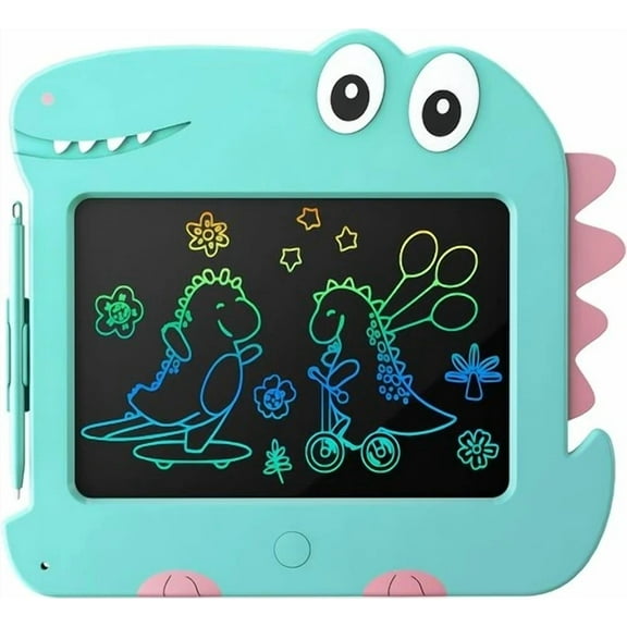 VIGOR- Lcd Writing Tablet For Kids, 8.5 Inch Colorful Doodle Board Drawing Tablet, Dino