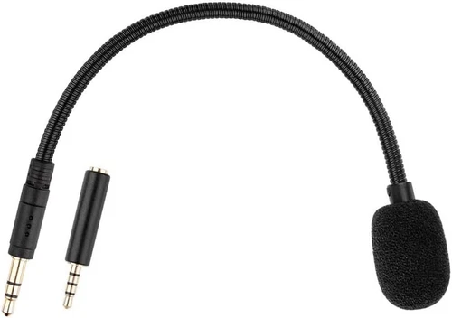 VIGOR- Smays Detachable 3.5Mm Microphone - Aux Mic For Headphone Jack, Plug-In Black