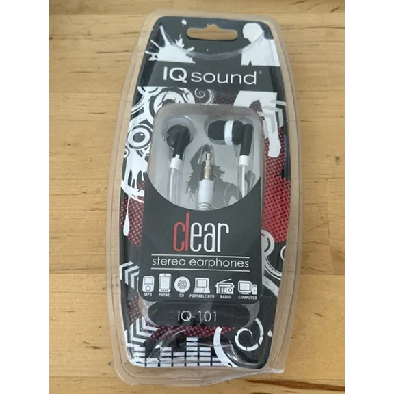 VIGOR- Supersonic Iq-101 Black Digital Stereo Earphones 3.5Ft Cord Black