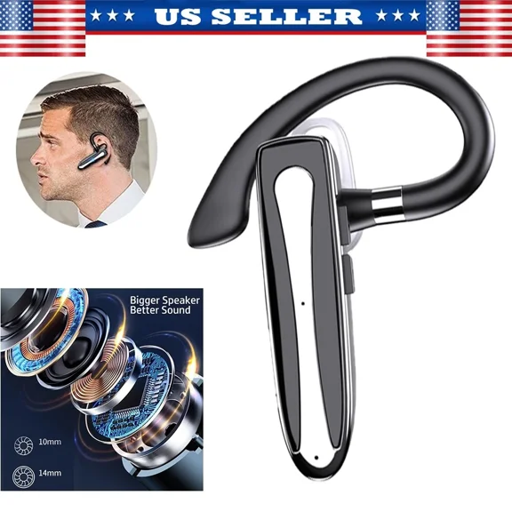VIGOR- Trucker Headset Bluetooth 5.2 Earpiece Dual Mic Earbud Noise Cancelling Ipx7