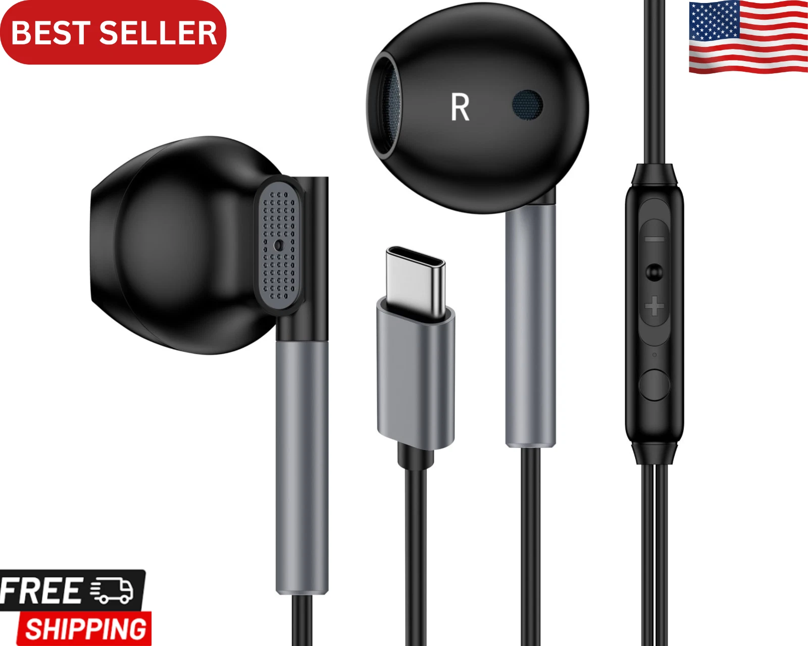 VIGOR- Usb C Samsung Headphones Wired For Samsung Galaxy S25 Edge S24 Ultra S23 S22 S21