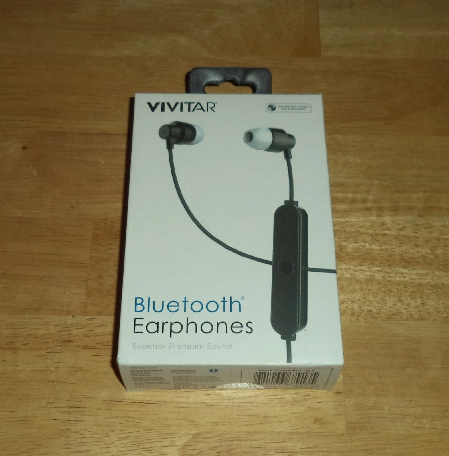 VIGOR- Vivitar Earbuds Bluetooth Wireless W Microphone Apple Android Black
