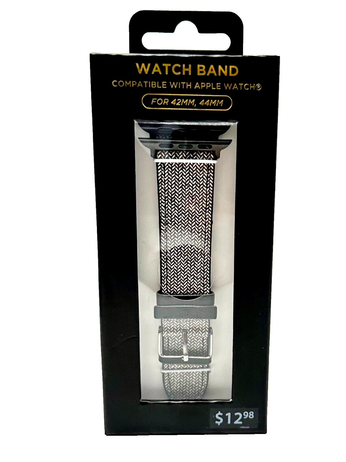 VIGOR- Watch Band Compatible With Apple Watch For 42Mm, 44Mm B/W Color Free Shipping