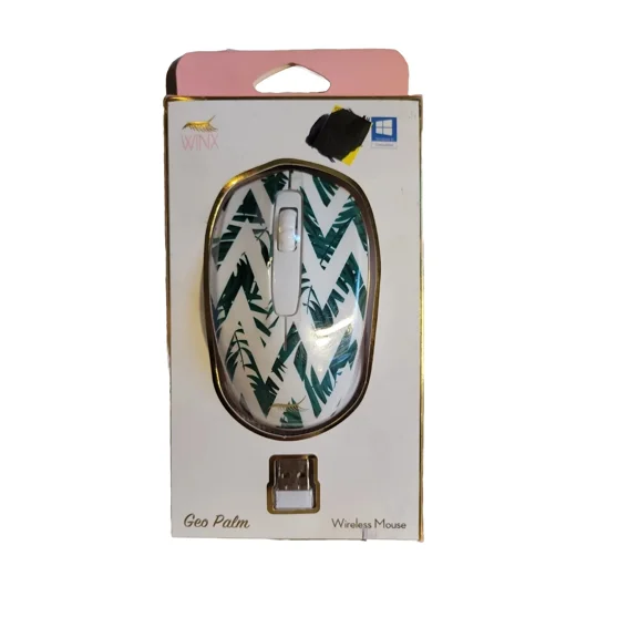 VIGOR- Winx ~ Geo Palm ~ Wireless Plug-N-Play Mouse ~ Windows 10 ~ 7 ~ And Vista ~ Mac