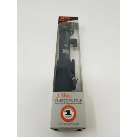 VIGOR- Xsories U-Shot Telescopic Pole With Mount & Gopro Adapter Black Selfie Stick