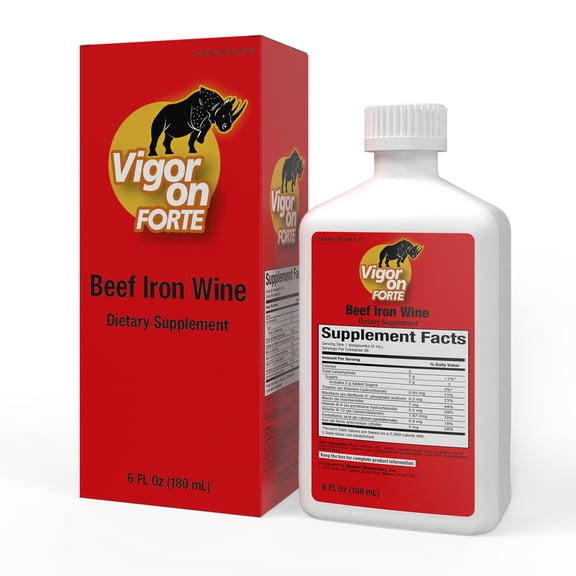 VIGORON FORTE Appetite Booster, Iron Supplement with B-Complex, Vegan Multivitamin, 6 fl oz