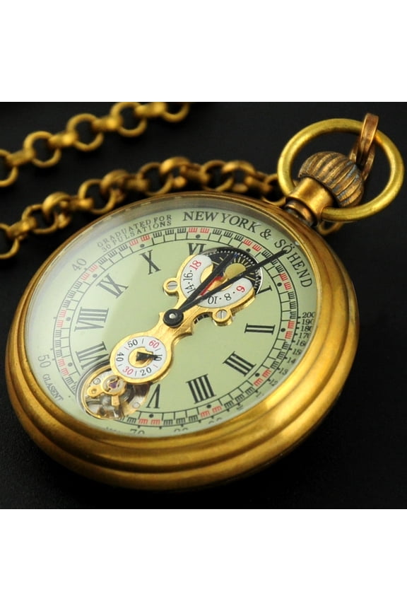 Luxury Pocket Watch Mechanical Movement Pure Copper Antique Vintage Watches Fob Chain Watch Men Women Gift