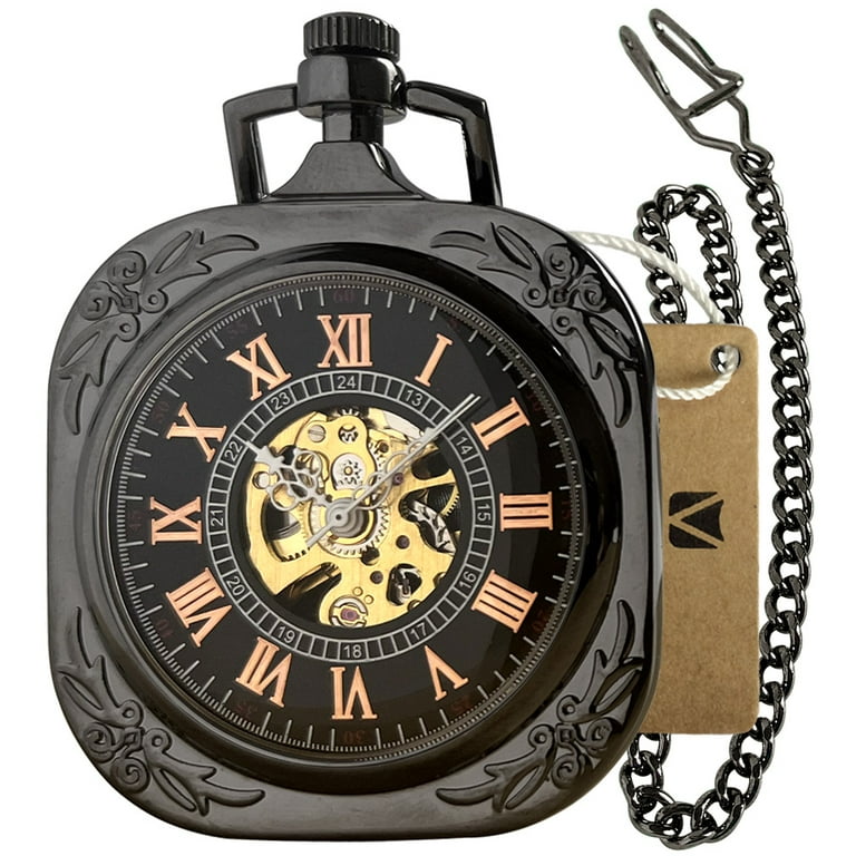 Windup pocket cheap watch