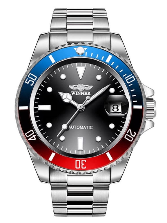 Men's Watch Automatic Mechanical Watches Luxury Classic Business Sports Watch Stainless Steel Date Luminous AUTO Selfwind Wristwatch Men