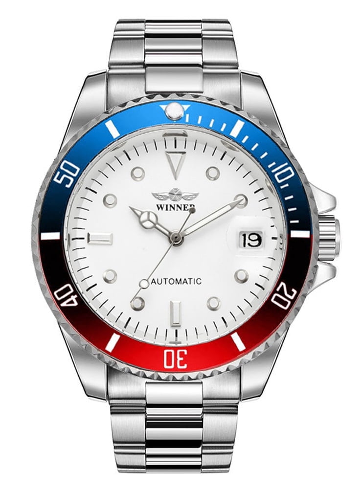 VIGOROSO Men's Watch Automatic Mechanical Watches Luxury Classic Business Sports Watch Stainless Steel Date Luminous AUTO Selfwind Wristwatch Men