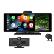 VIGORTHRIVE 10 1080P IPS Screen Car Stereo with 2K Dash Cam, Portable Wireless Carplay, Bluetooth