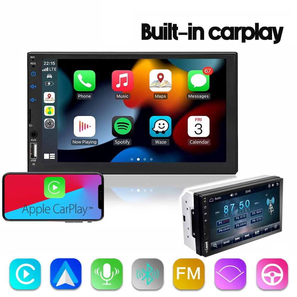 Double Din Car Stereo With Apple CarPlay Android Auto, Car Radio - View #10