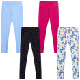 thumbnail image 1 of VIGOSS 4 Pack Leggings for Girls | Soft Stretch Cotton and Stylish, Solid Colors and Patterns, 1 of 6