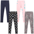 thumbnail image 1 of VIGOSS 4 Pack Leggings for Girls | Soft Stretch Cotton and Stylish, Solid Colors and Patterns, 1 of 6