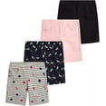 thumbnail image 1 of VIGOSS Girls' Active Shorts - 4 Pack Bike Shorts for Girls - Stretchy Bermuda Play Shorts (4-16), 1 of 7