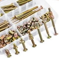 VIGRUE 180PCS M6 x 20/30/40/50/60/70/80mm Bolts Nuts Kit Furniture Bolt