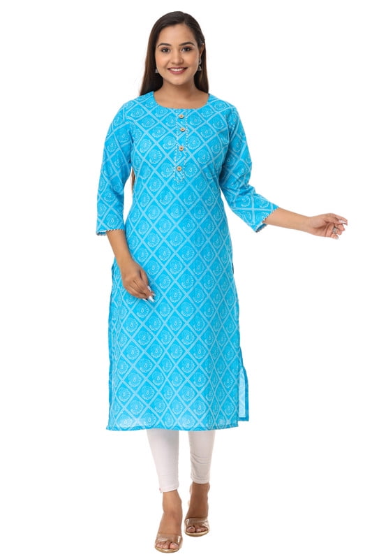 Vihaan Impex - Maglietta da donna casual indiana multicolore, multicolore, M