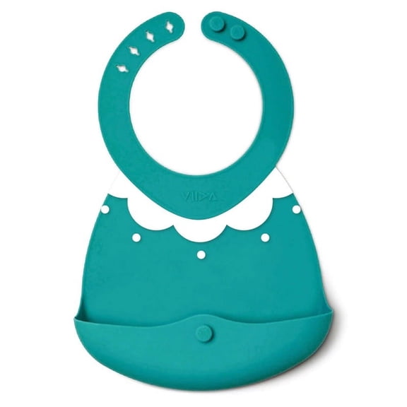 VIIDA Joy Series Baby Bib (P) - Turquoise Green