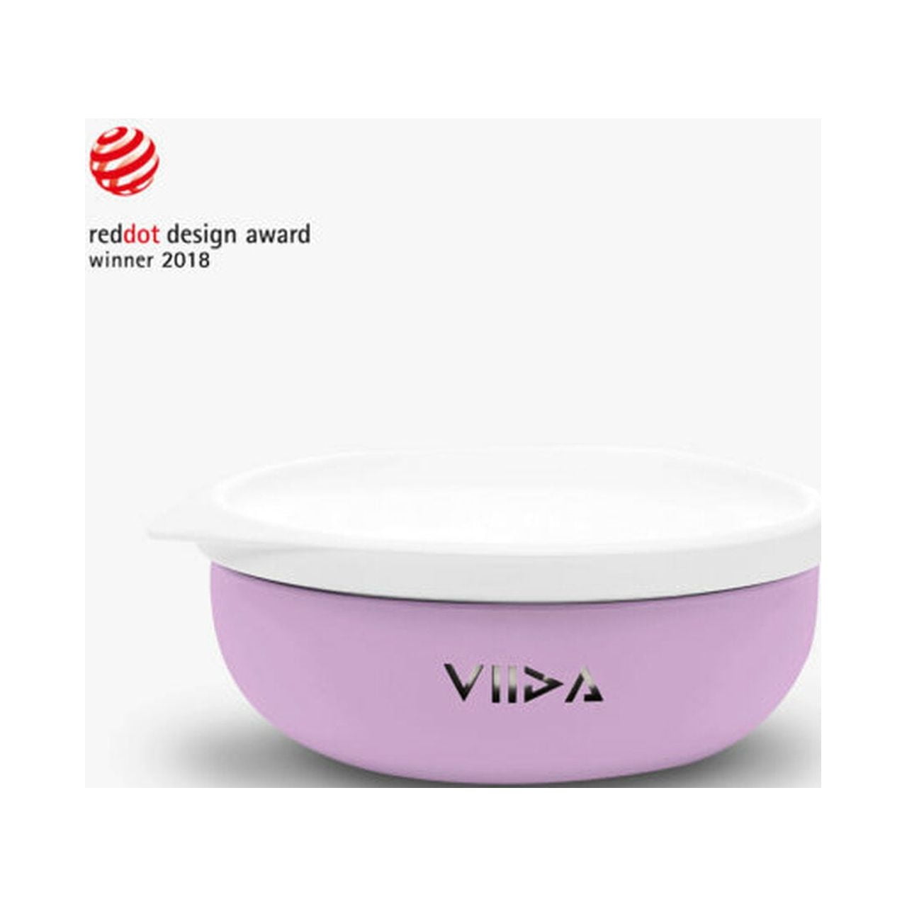 VIIDA Soufflé Antibacterial Stainless Steel Bowl - Cosmic Mauve