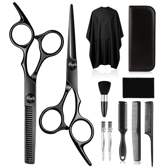 VIISHARE Professional Hair Cutting Scissors Kit, 11 PCS Hair Shears Set for Men Women Barber
