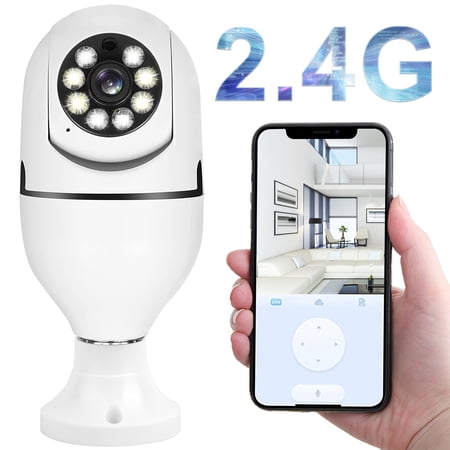 VIIWII Light Bulb Security Camera Wireless Wifi 2.4G Outdoor 1080P HD Surveillance Cameras