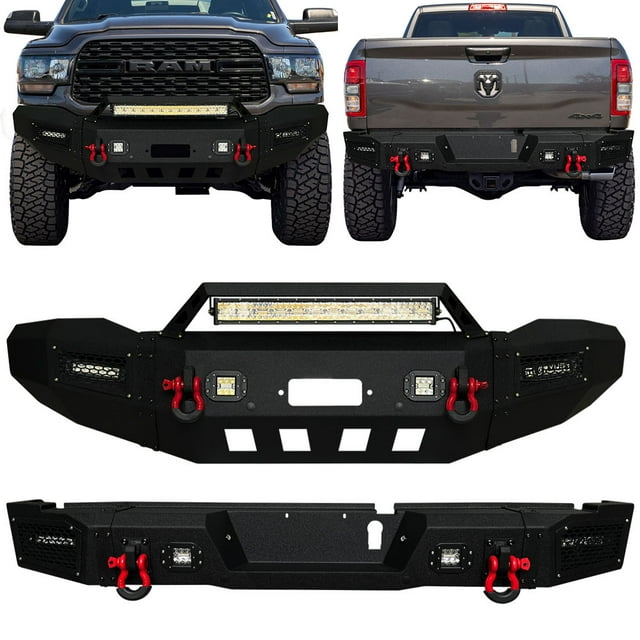 VIJAY Ram Front Rear Bumpers Fits 2019-2022 Dodge Ram 2500/3500 Pickup ...