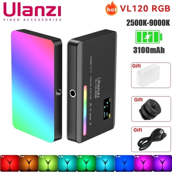 VIJIM VL120 RGB LED Video Light Camera Vlog Fill Light For Photography Camera Lighting