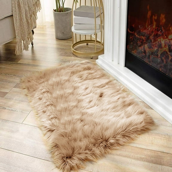 VIKAMA Silk Wool Rugs Children's Room Living Room Bedroom Tie-Dye Non-Slip Washable Machine Washable Carpet Mats