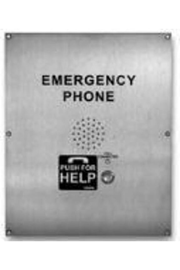 E-1600-02-IPEWP VoIP Stainless Steel Handsfree Emergency Phone with Voice Flush Mount Only with Enhanced Weather