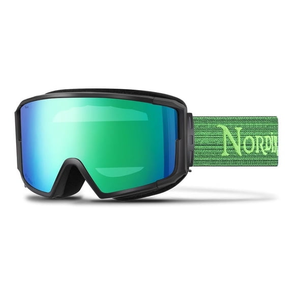 VIKING Heated Magnetic Anti-Fog Green Ski Goggles + Bonus PC Rose Revo Blue Lenses