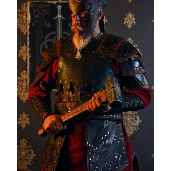 VIKING Mythological THOR armor cosplay leather Viking warrior costume Christmas Gift