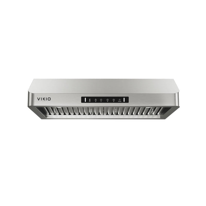 VIKIO 30 Inch Under Cabinet Range Hood 900 CFM Stainless Steel Kitchen Vent Hood with Gesture Control, LED Lights, Dishwasher Safe Baffle Filters