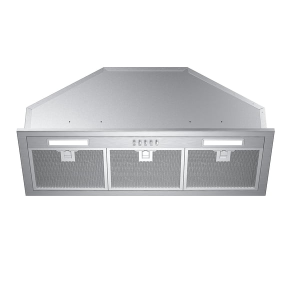 VIKIO 30 in. 600 CFM Ductless Convertible Insert Range Hood in Stainless Steel Kitchen Vent Hood with Mesh Filter, 3-Speed Fan and LED Lights