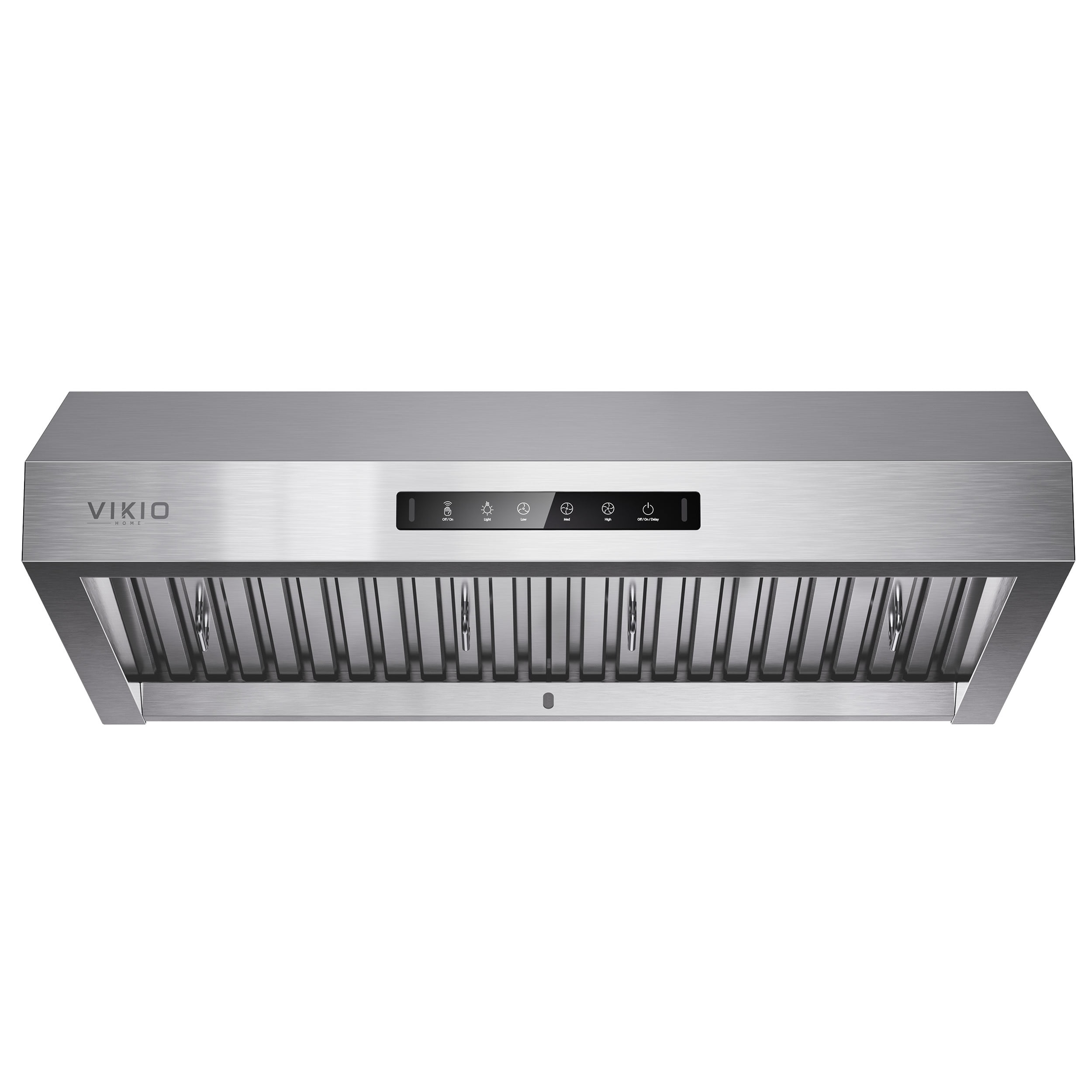 VIKIO 30 in. Under Cabinet Range Hood in Stainless Steel with Dual Motors, Quiet 1.5 Sones Ventilation, 3-Speed Fan, Gesture Control and LED Lights
