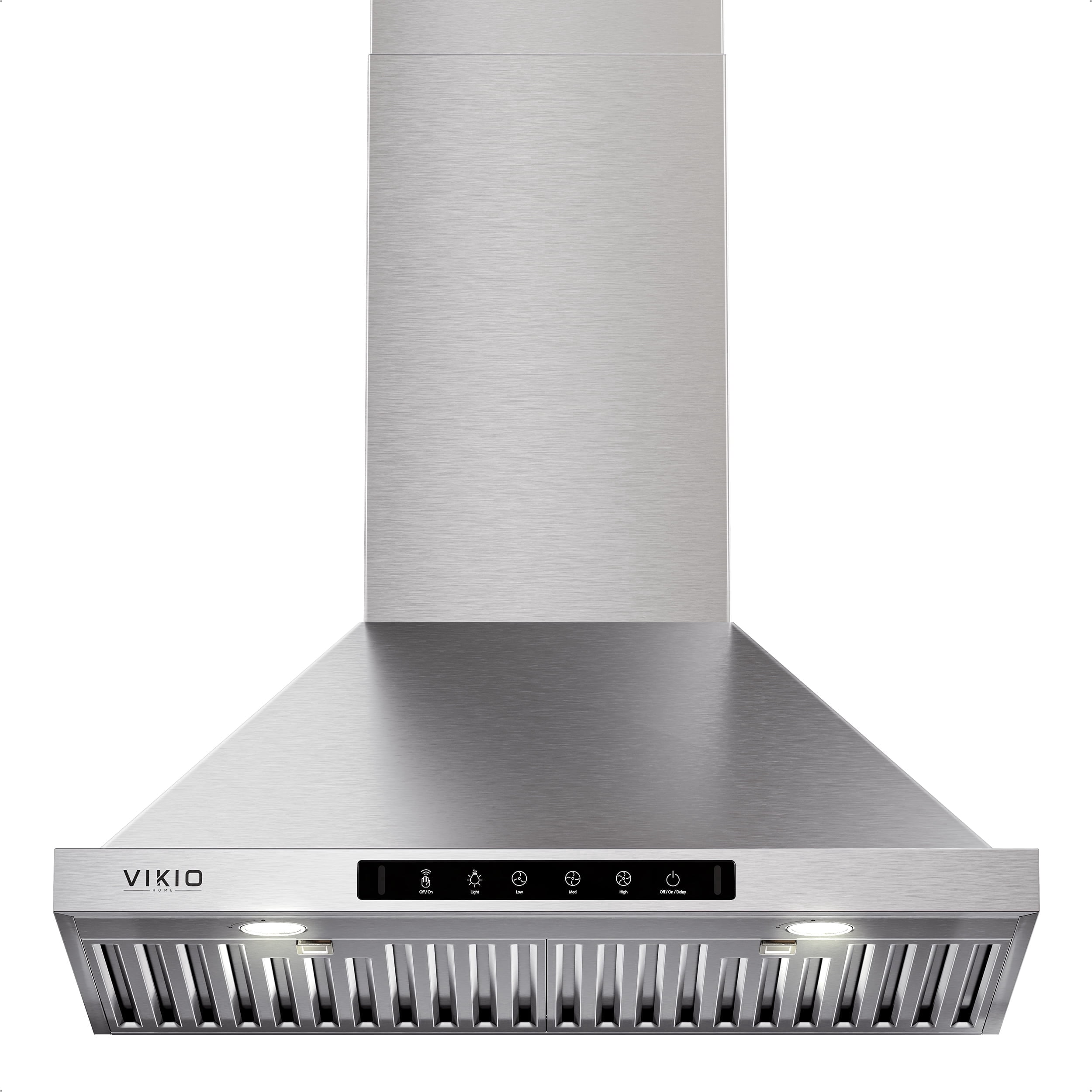 VIKIO 30 in. Wall Mount Range Hood, 900 CFM, Ducted, Stainless Steel with LED Lighting