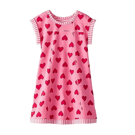 VIKITA Girl Dress Short Sleeve Cotton Dresses for Kids MS0320 3-4 Years