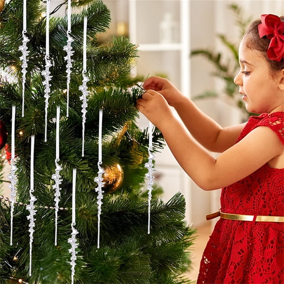 VIKSZOY 2026 Home Decor,Icicle Pendant Christmas Decoration Simulation Icicle Pendant Layout Icicle