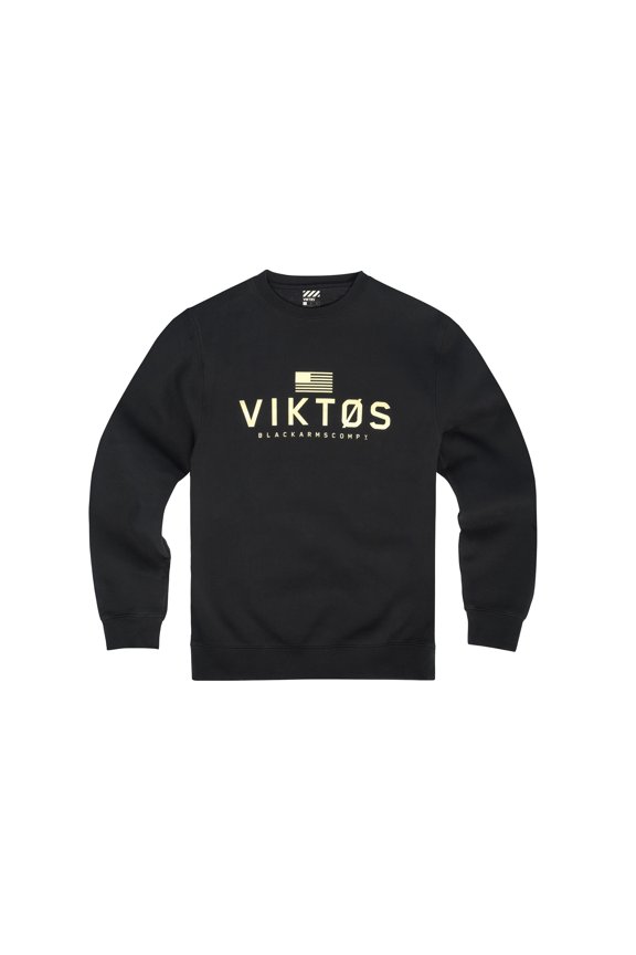 Adult Male Archetype Crew Fleece Sweatshirt, Color: Black, Size: M (1704402)