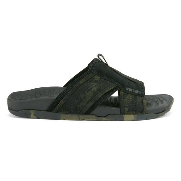 VIKTOS Adult Male Ruck Recovery MC Multicam Black Slide Sandals, Size: 7 (1101901)