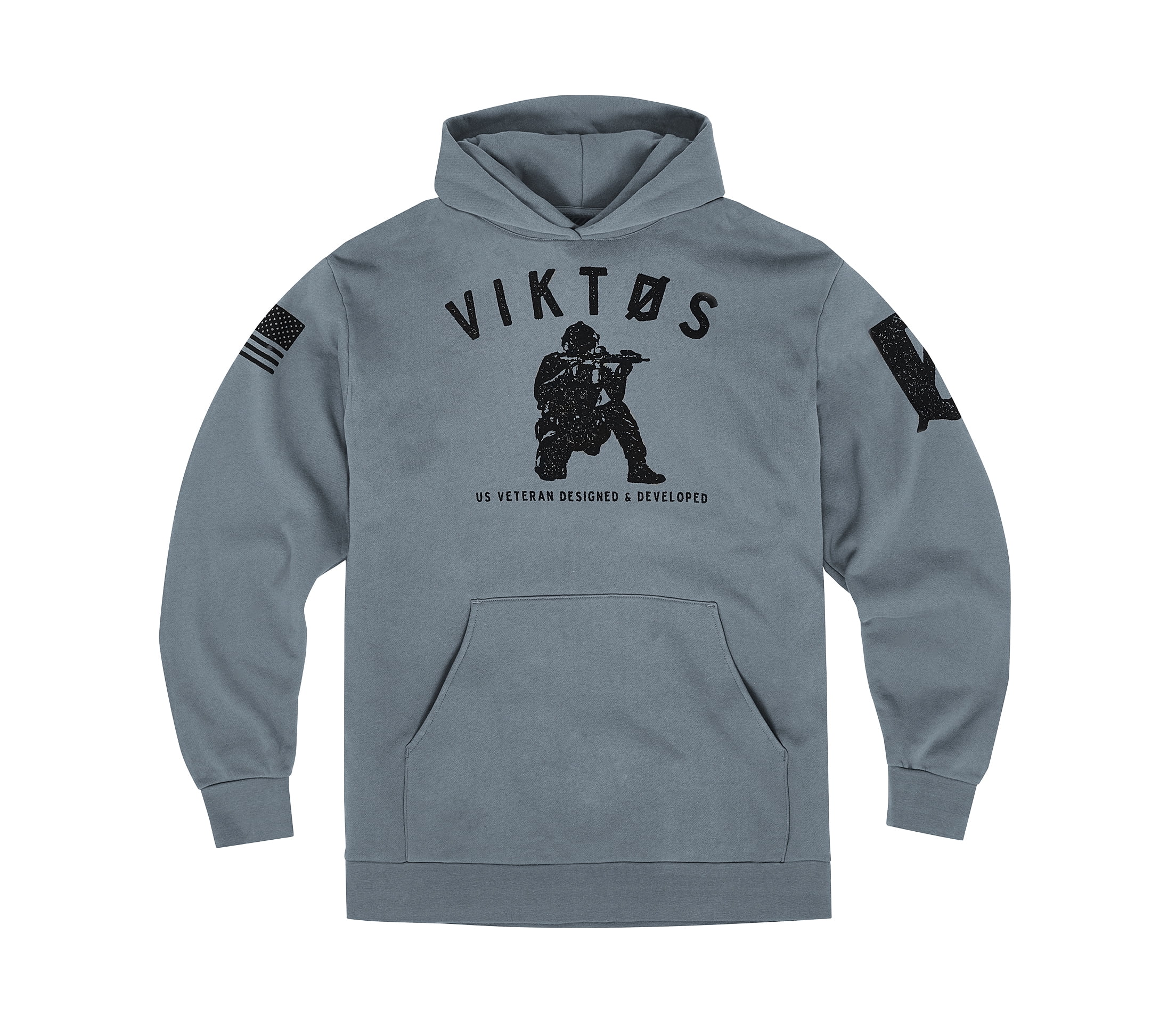 VIKTOS Adult Male Varsity Hoodie, Atlantic Heather, Size: XL (1710003)
