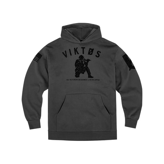 VIKTOS Adult Male Varsity Hoodie, Charcoal Heather, Size: 2XL (1711004)